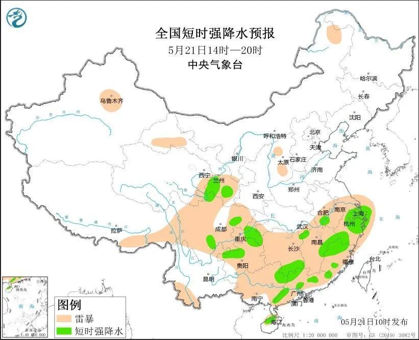 局部大暴雨！安徽即将进入强降水时段，局地雨量或超60毫米/小时