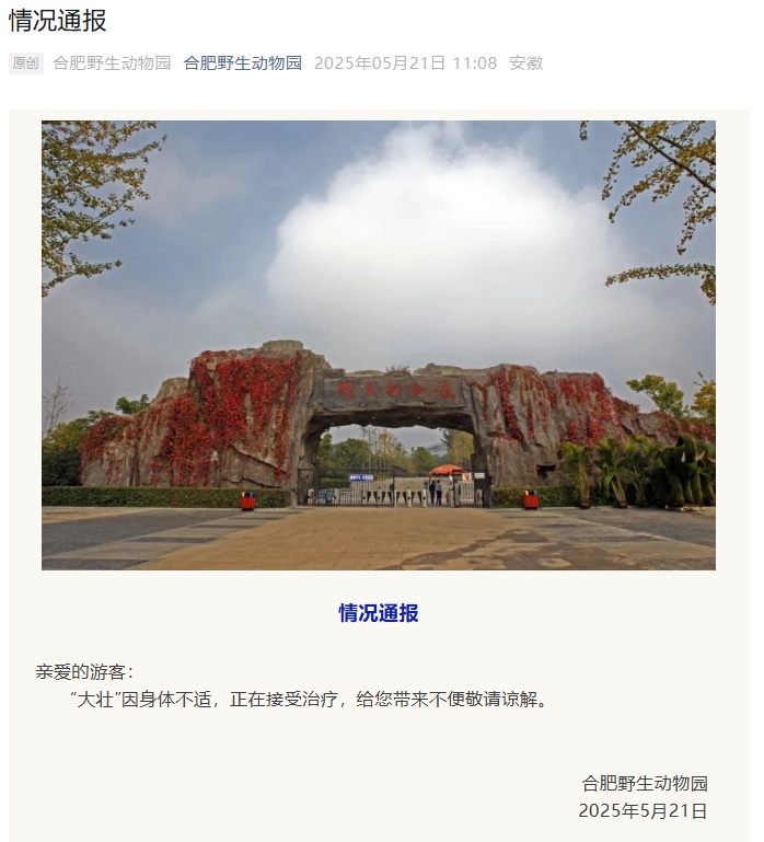“大壮”生病了！曾因方脸“丑”出圈！