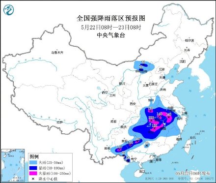 今日江汉江南华南进入此轮降水最强时段