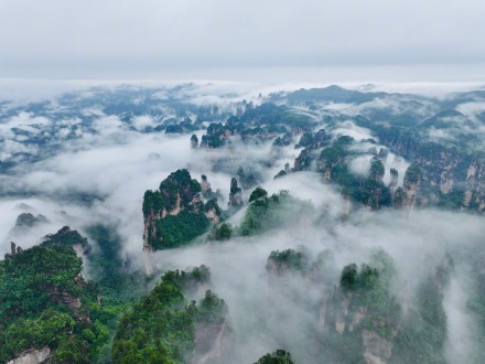 雨后张家界美成了仙境