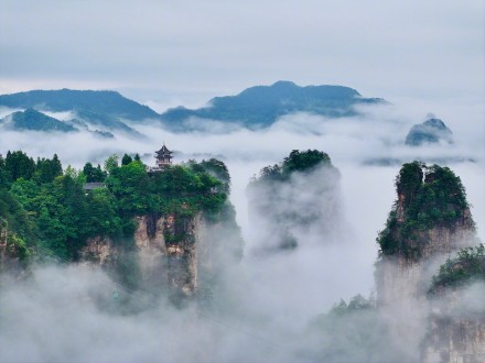 雨后张家界美成了仙境