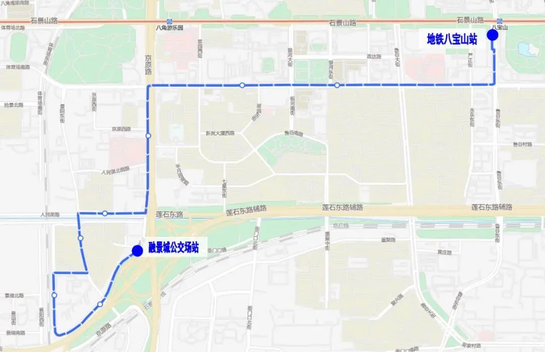 配合1号线支线建设，北京地铁八角游乐园站6月2日起封站