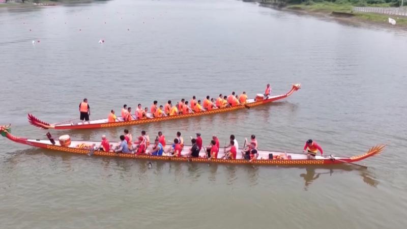 江西分宜：端午将至 龙舟赛选手备赛忙