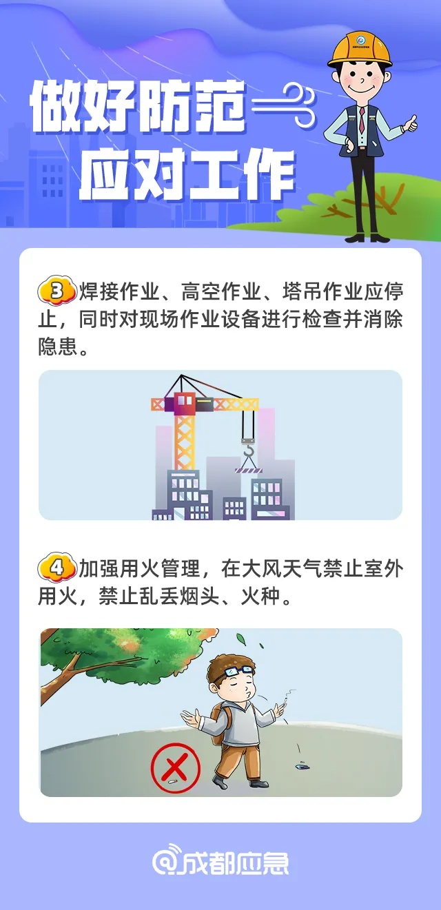 成都发布大风蓝色预警信号！这些区域风力或达7级以上