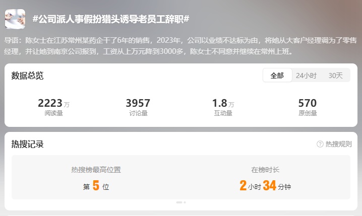 假扮猎头诱导员工辞职，企业不该上演“无间道”