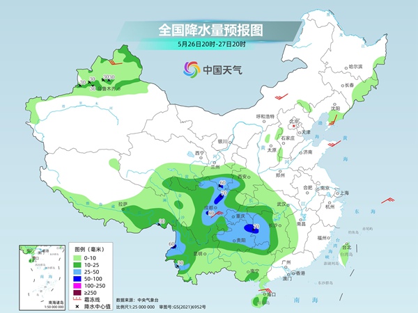 今年来暴雨范围最大、最强降水将登场，局地日雨量或破5月极值