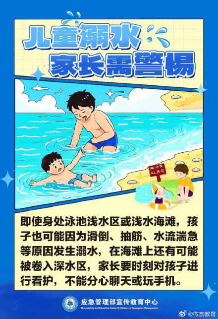 溺水高发期，请注意涉水安全