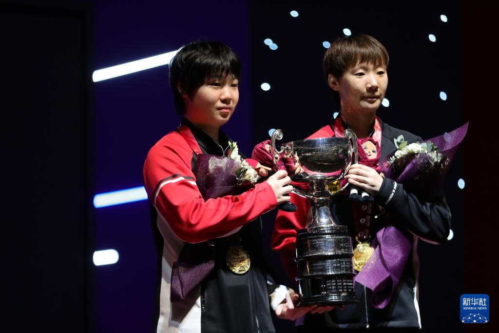 世乒赛:王曼昱/蒯曼夺得女双冠军 世乒赛:王曼昱/蒯曼夺得女双冠军