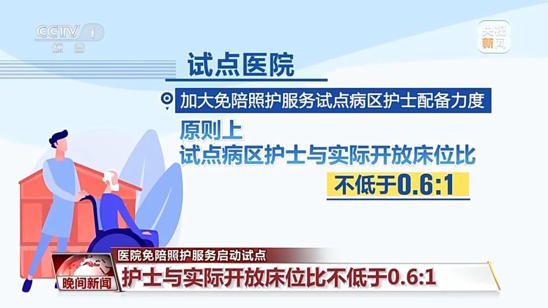 医院免陪照护服务启动试点 明确医疗护理员不得替代医务人员工作