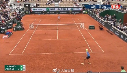 郑钦文进法网32强！郑钦文2比0战胜阿朗戈