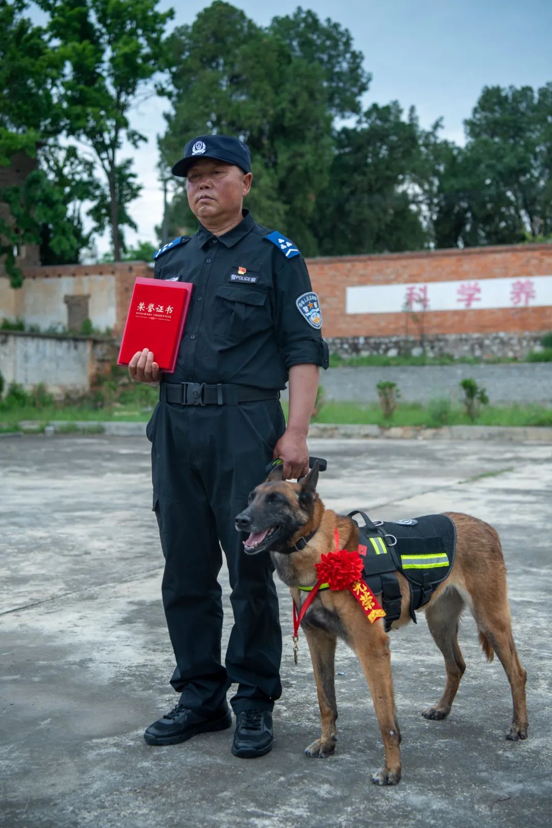 辛苦了，无言的战士！警犬退役撒娇训导员湿了眼眶