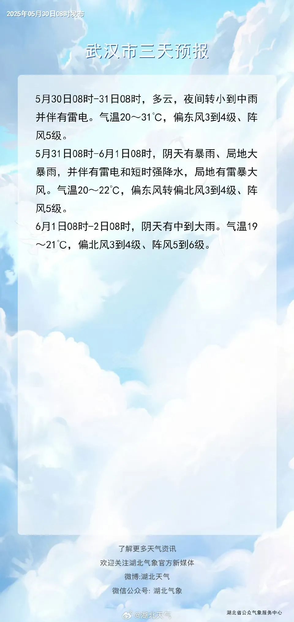 端午“泡汤”了……大暴雨、雷暴+10级大风!今晚湖北大变天,武汉发布致灾风险提示 端午“泡汤”了……大暴雨、雷暴+10级大风!今晚湖北大变天,武汉发布致灾风险提示