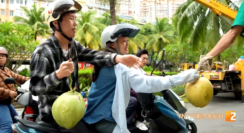 羡慕我都说累了!云南绿化带水果又开始免费送市民 羡慕我都说累了!云南绿化带水果又开始免费送市民