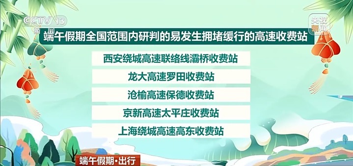 端午假期第一天 哪些高速收费站易堵车?最新研判→ 端午假期第一天 哪些高速收费站易堵车?最新研判→