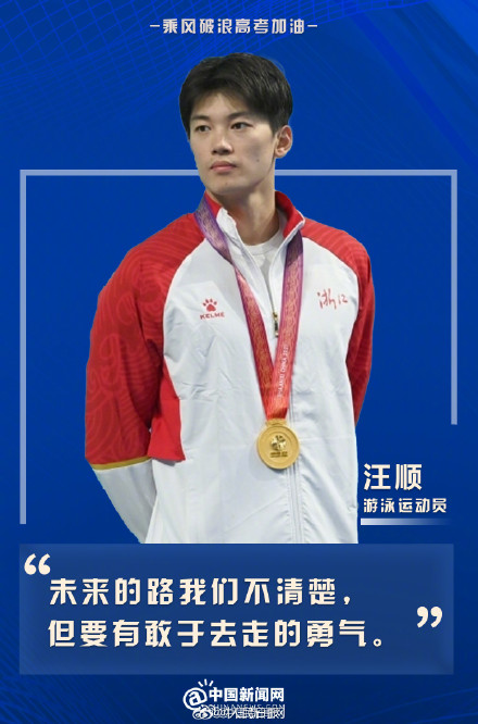 用中国体育健儿海报为高考生加油