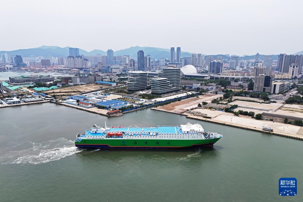 渤海海峡新能源汽车海上运输专线开通