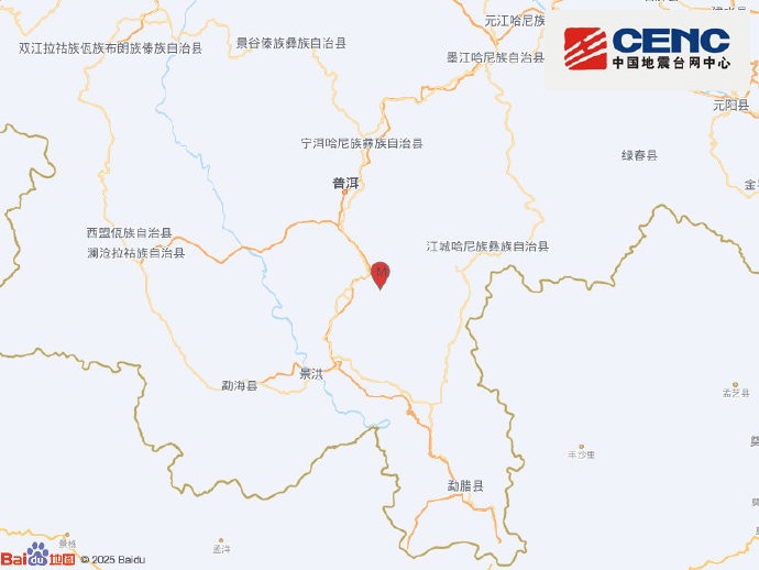云南景洪市、四川崇州市发生地震
