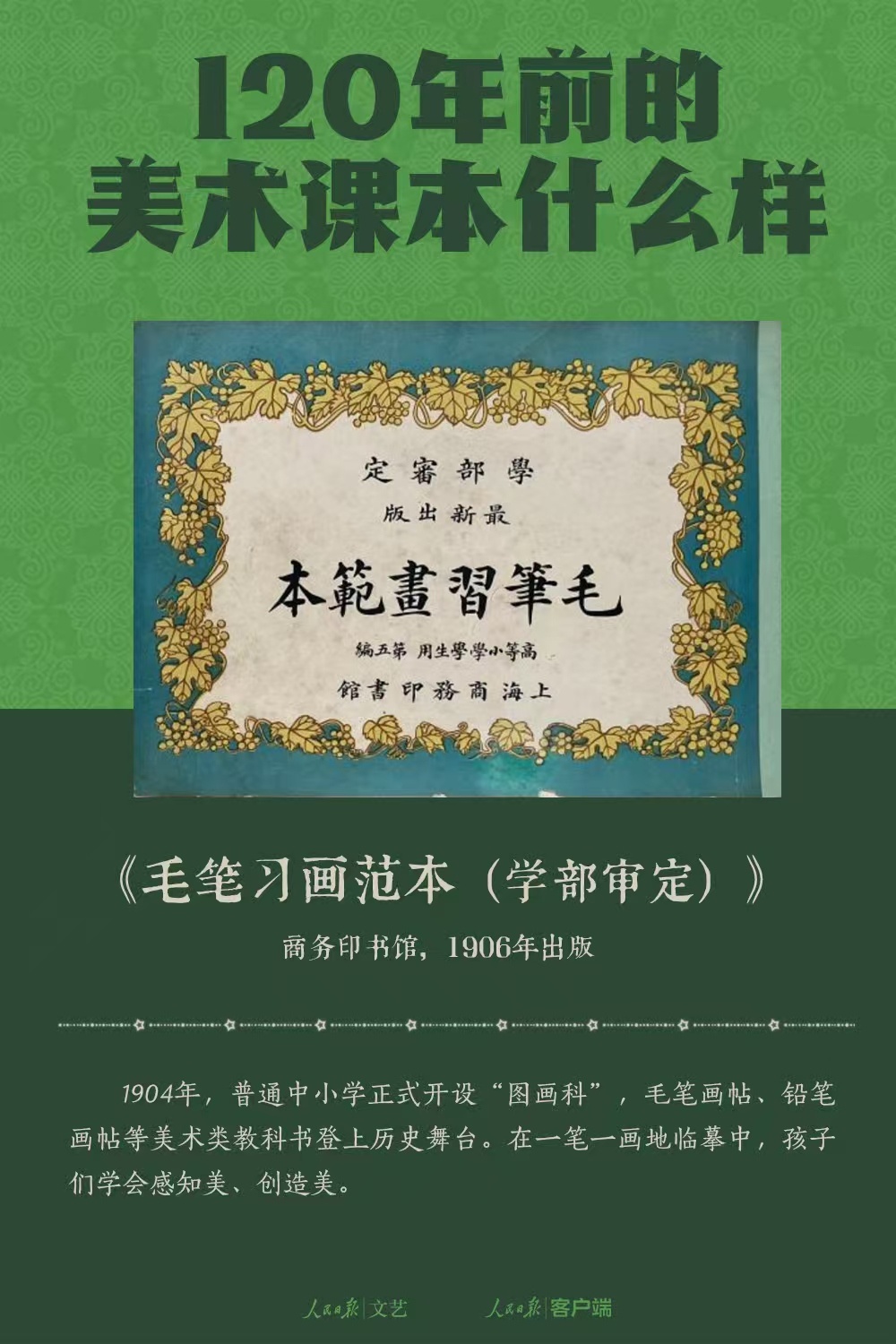 120年前的美术课本长啥样?在美术课里追忆童年 120年前的美术课本长啥样?在美术课里追忆童年