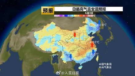 热!南北方气温组团奔向超30℃ 热!南北方气温组团奔向超30℃