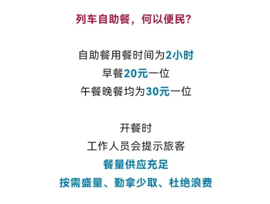 火车上也能吃自助餐啦！锅包肉、水煮鱼…样式多品类全
