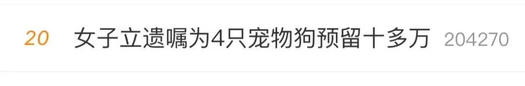 阿姨立遗嘱,留给爱犬十几万!宠物也能当“继承人”吗? 阿姨立遗嘱,留给爱犬十几万!宠物也能当“继承人”吗?