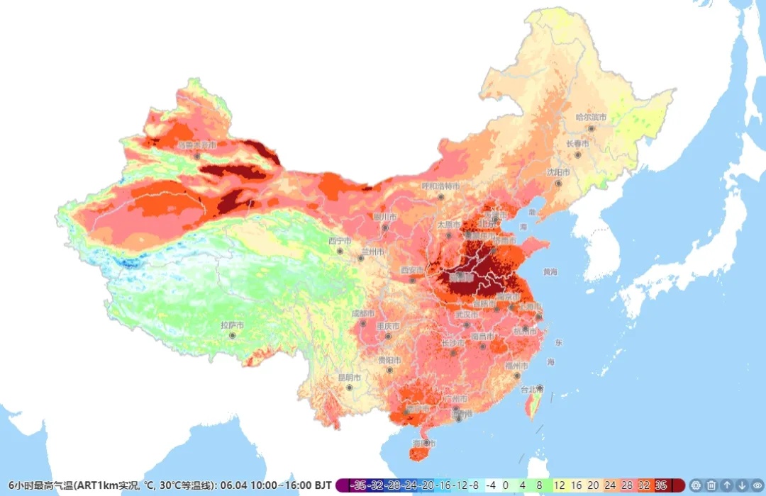 热热热!多地地表温度超60℃,高温范围还将扩大 热热热!多地地表温度超60℃,高温范围还将扩大
