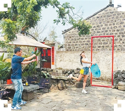 火山石筑成的古村落 火山石筑成的古村落