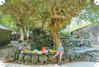 火山石筑成的古村落 火山石筑成的古村落