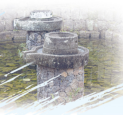 火山石筑成的古村落 火山石筑成的古村落