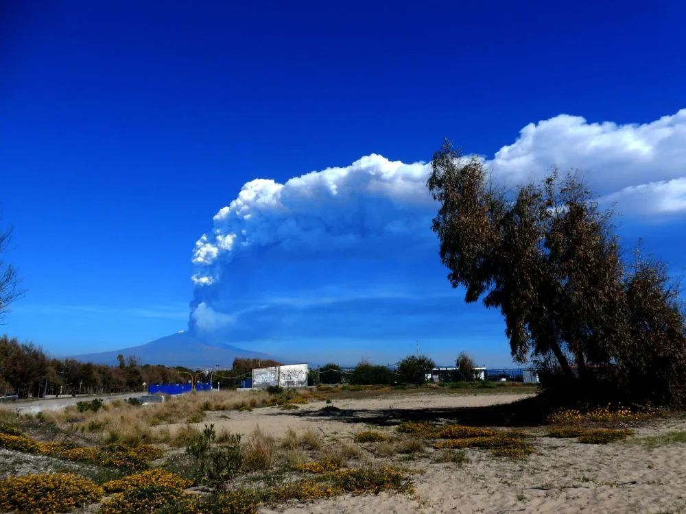 意大利火山突然喷发:火山灰柱高达数千米 游客狂奔撤离 意大利火山突然喷发:火山灰柱高达数千米 游客狂奔撤离
