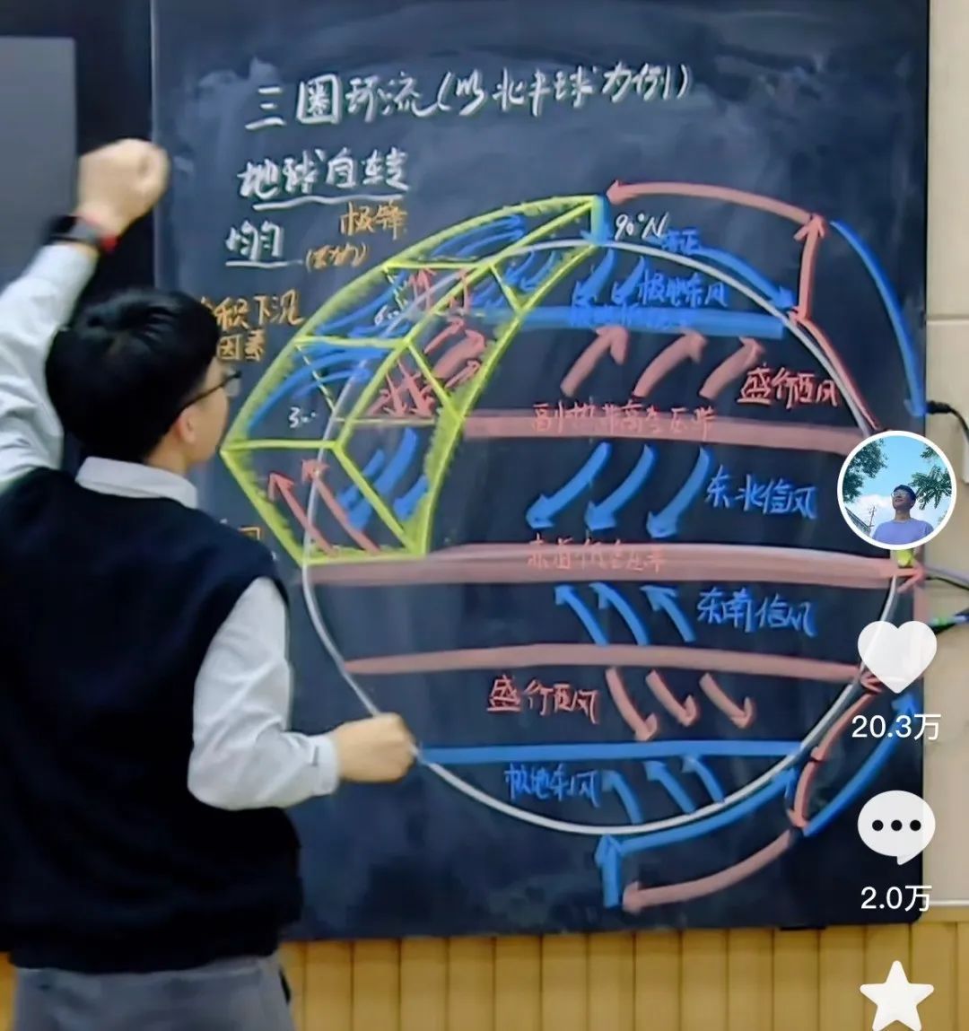 网友求“拖堂”!这位地理老师有两把刷子 网友求“拖堂”!这位地理老师有两把刷子