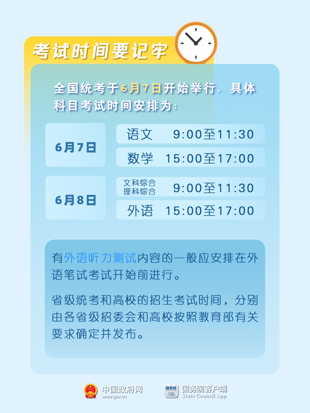 考前必看！这份“高考指南”请收好