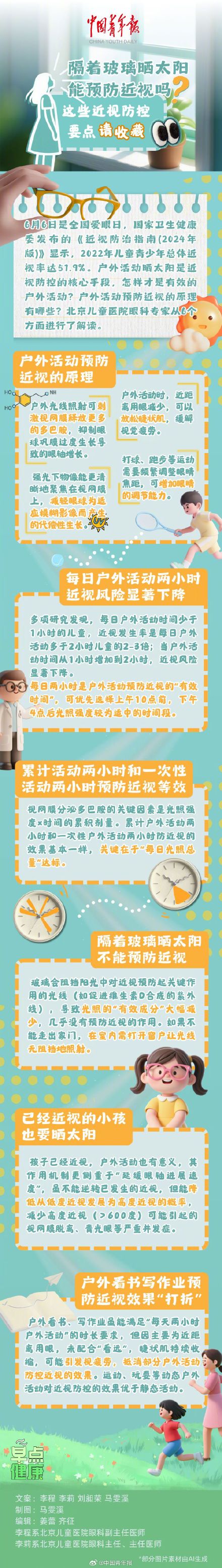 隔着玻璃晒太阳能预防近视吗？这些防控近视要点请收藏&nbsp;