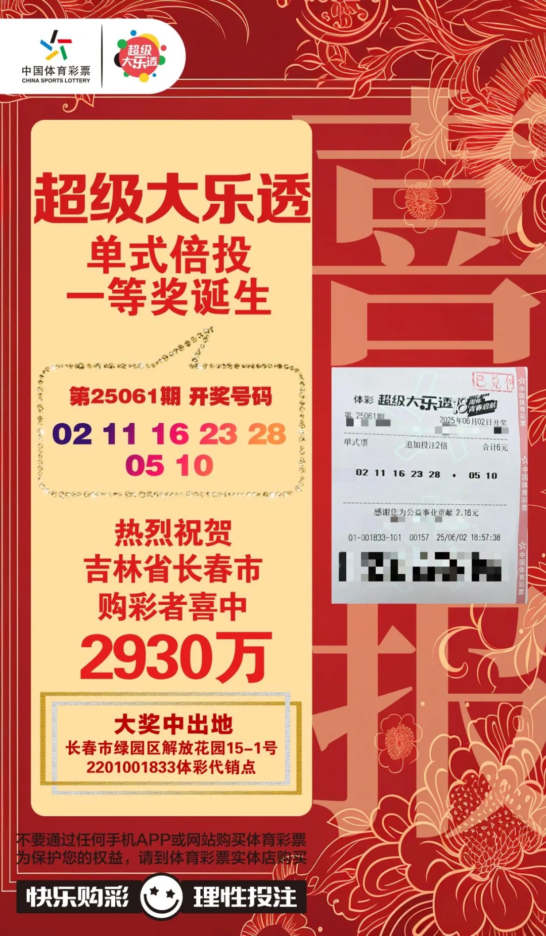 95后男子买彩票中2930万!反复检查四遍才敢相信,得知中奖一宿没睡 95后男子买彩票中2930万!反复检查四遍才敢相信,得知中奖一宿没睡