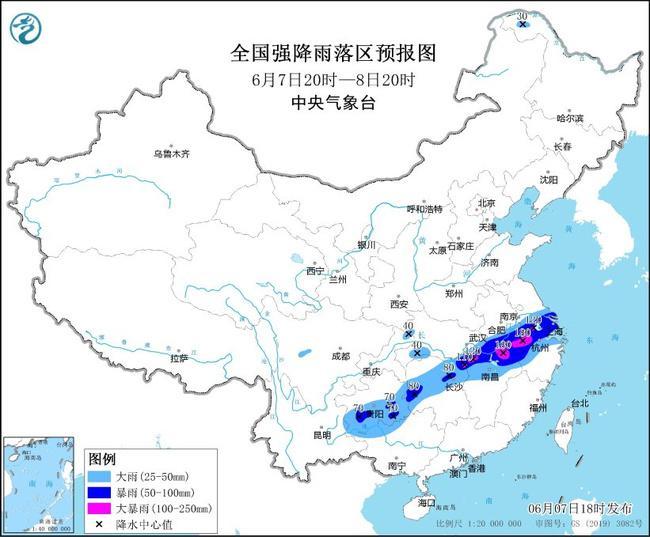 暴雨黄色预警:安徽湖北等5省部分地区有大暴雨 暴雨黄色预警:安徽湖北等5省部分地区有大暴雨