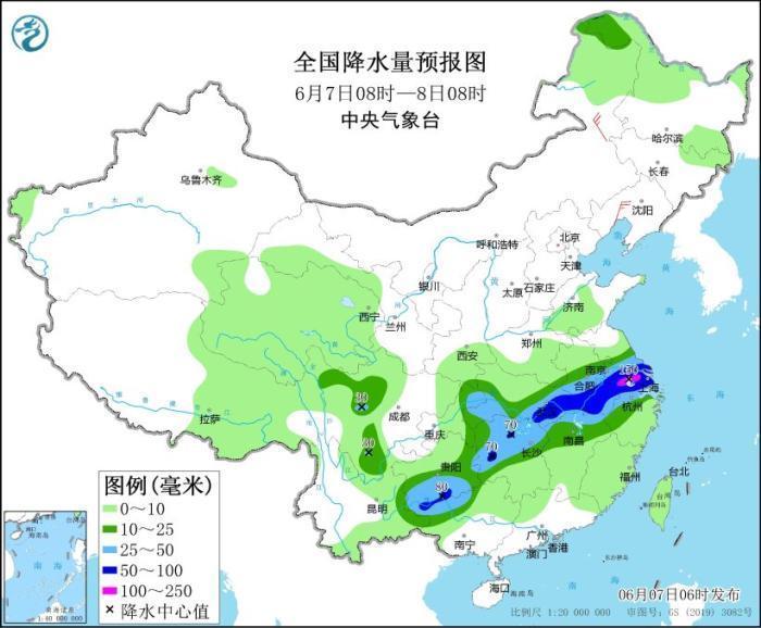 江南北部江淮等地有强降雨 华北南部黄淮等地仍有高温天气 江南北部江淮等地有强降雨 华北南部黄淮等地仍有高温天气