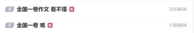 “全国一卷作文难”上热搜!解析来了→ “全国一卷作文难”上热搜!解析来了→