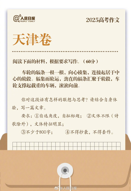 转存收藏！2025年高考作文题汇总