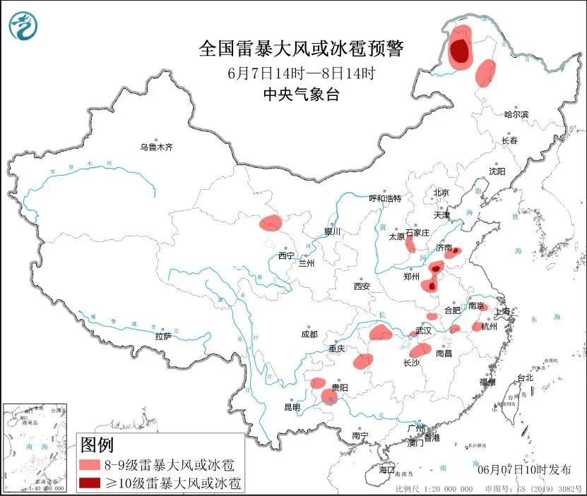 暴雨预警升级！长江沿线考生注意防雨 河南山东等地防范高温