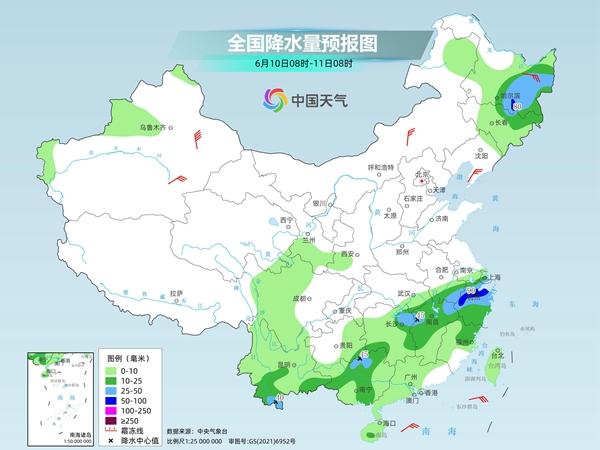 高考第二日江南北部等地雨势仍较强 黄淮华南多地高温持续待机 高考第二日江南北部等地雨势仍较强 黄淮华南多地高温持续待机