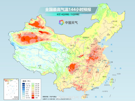 北方高温耐力持久局地可达40℃ 江南华南闷热难耐