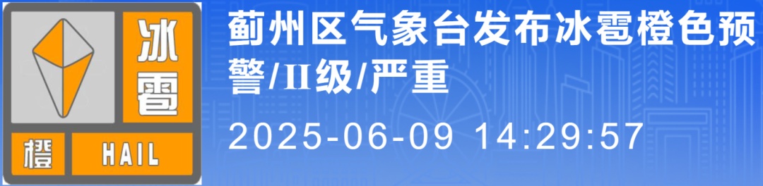 冰雹+雷电大风+短时强降水!天津7区预警! 冰雹+雷电大风+短时强降水!天津7区预警!