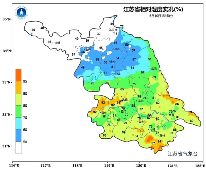 明后两天沿江和苏南地区多降水 出行备好雨具！