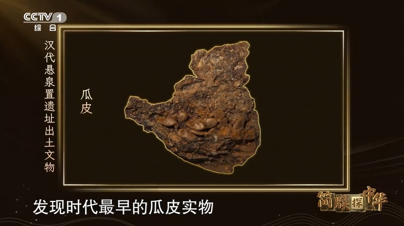汉遗址发现2000多年前瓜皮,是我国目前发现时代最早“瓜皮”实物→ 汉遗址发现2000多年前瓜皮,是我国目前发现时代最早“瓜皮”实物→