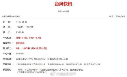 台风蝴蝶来了！今年第1号台风已生成 预计13日登陆