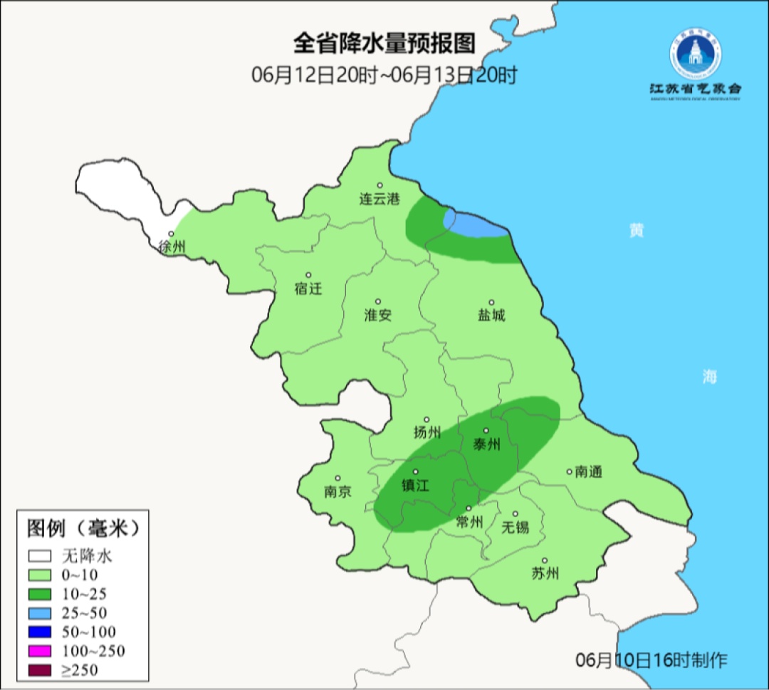 最近三天有雨！江苏气候预测：6月21日至7月10日，全省范围有2次高温