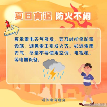 夏日高温快查收这份防火攻略 夏日高温快查收这份防火攻略