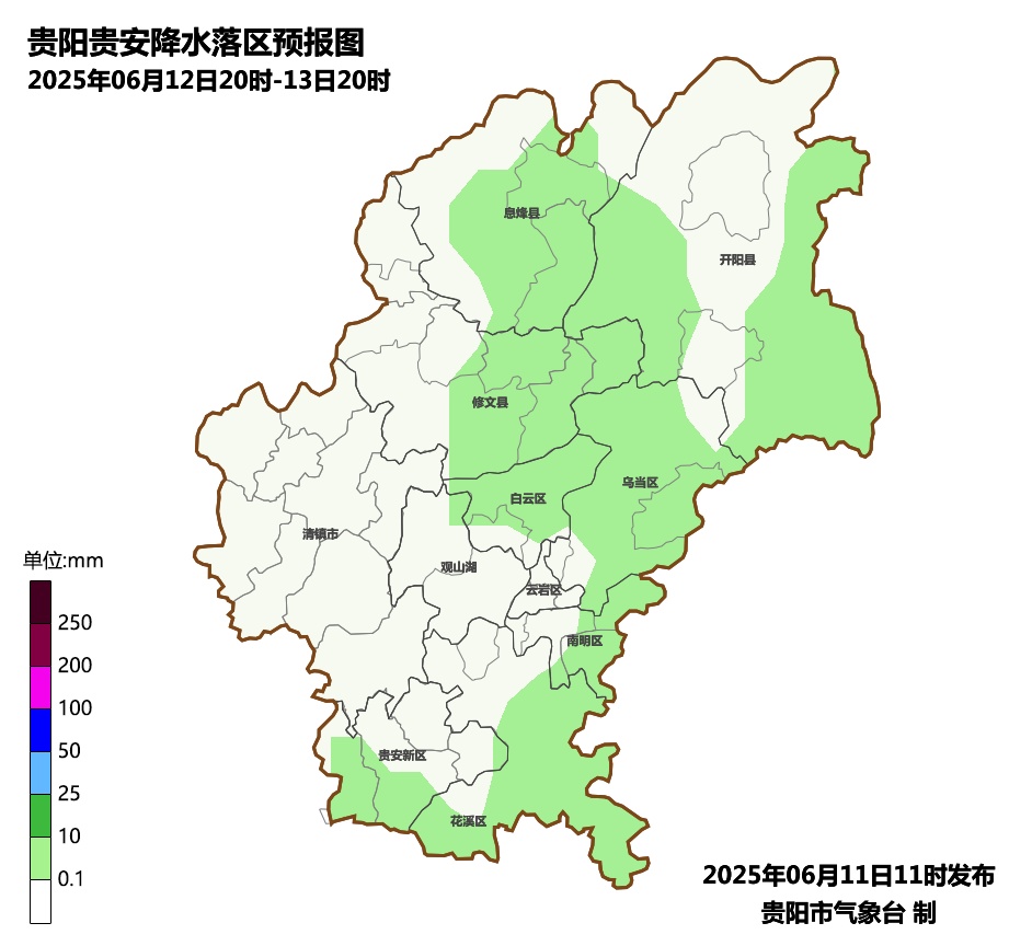 未来六天，贵阳最高31℃