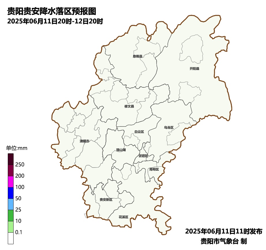 未来六天，贵阳最高31℃