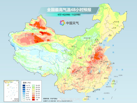 四川盆地至华北平原高温连成片 下周高温强度更强